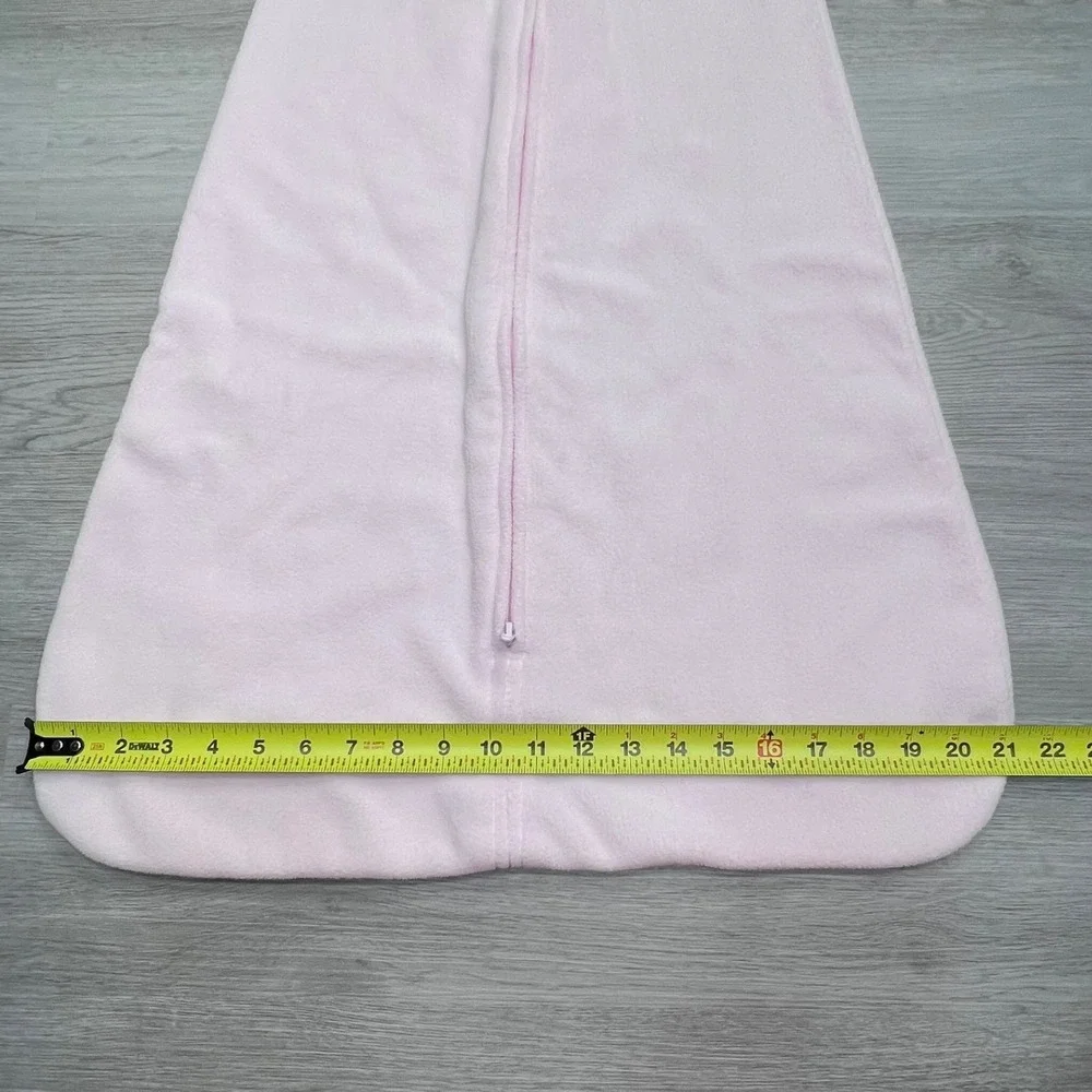 Halo SleepSack Pink Fleece Wearable Blanket Medium 6-12 Months Back Is Best Moon